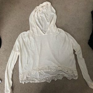 Abercrombie lightweight White Knitted Sweater